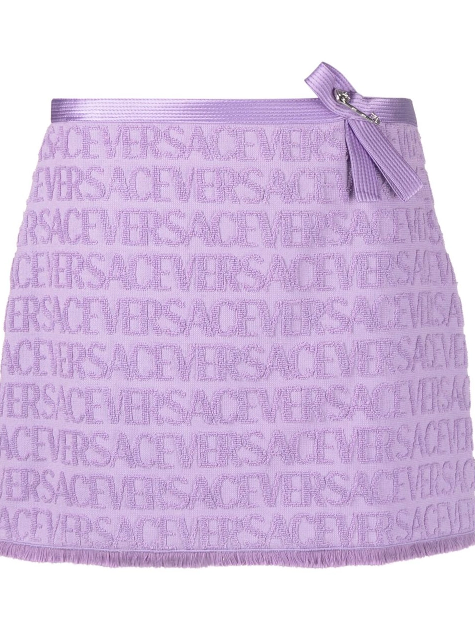 Lipa logo-jacquard Dua Versace x miniskirt Women 0325